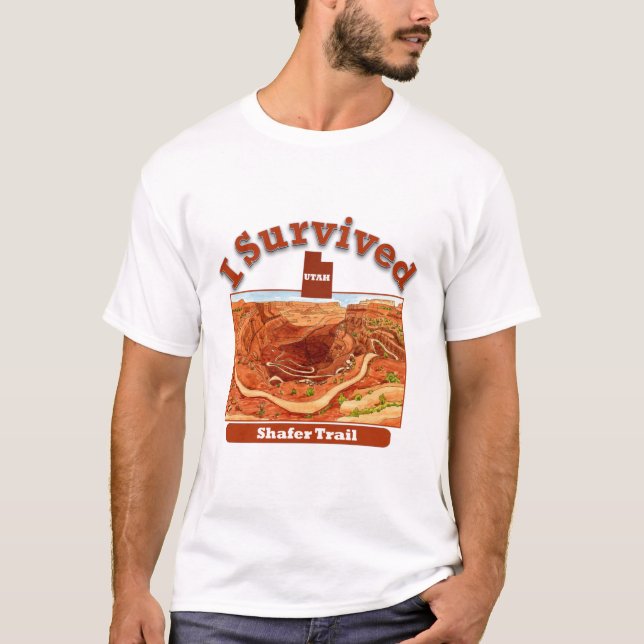 I Survived Shafer Trail, Utah T-Shirt (Front)