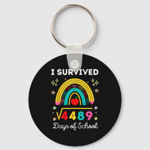 I Survived Square Root 4489 67 Days Of School Math Key Ring