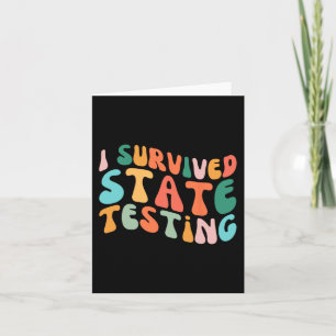 I Survived State Testing Design Student State Test Card