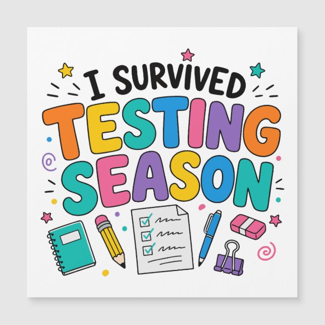 I Survived Testing Season School Humour (Front)