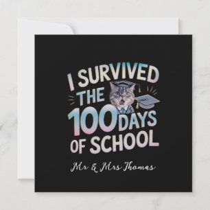 I Survived the 100 Days of School - Celebrate 100 Invitation