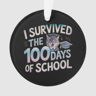 I Survived the 100 Days of School - Celebrate 100  Ornament