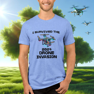 I Survived the 2024 Drone Invasion Tri-Blend Shirt