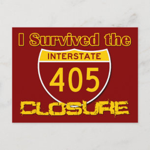 I Survived the 405 Closure Postcard