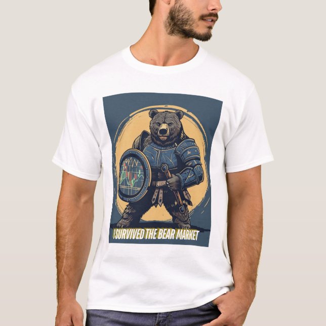 I Survived the Bear Market – Financial Warrior Bea T-Shirt (Front)