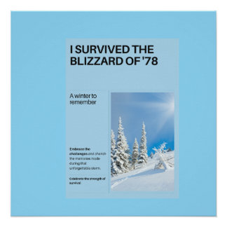 I Survived The Blizzard of '78 Poster