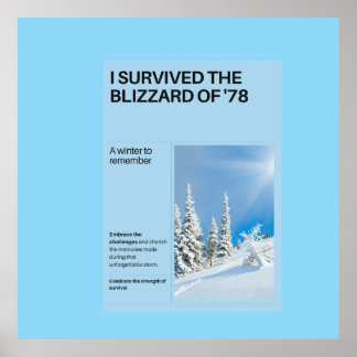 I Survived The Blizzard of '78 Poster