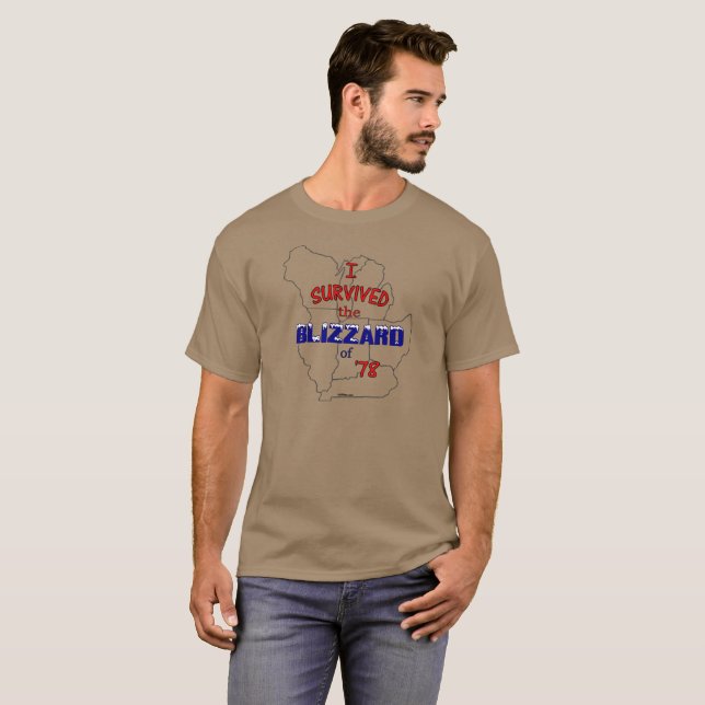 I SURVIVED THE BLIZZARD OF '78 T-Shirt (Front Full)