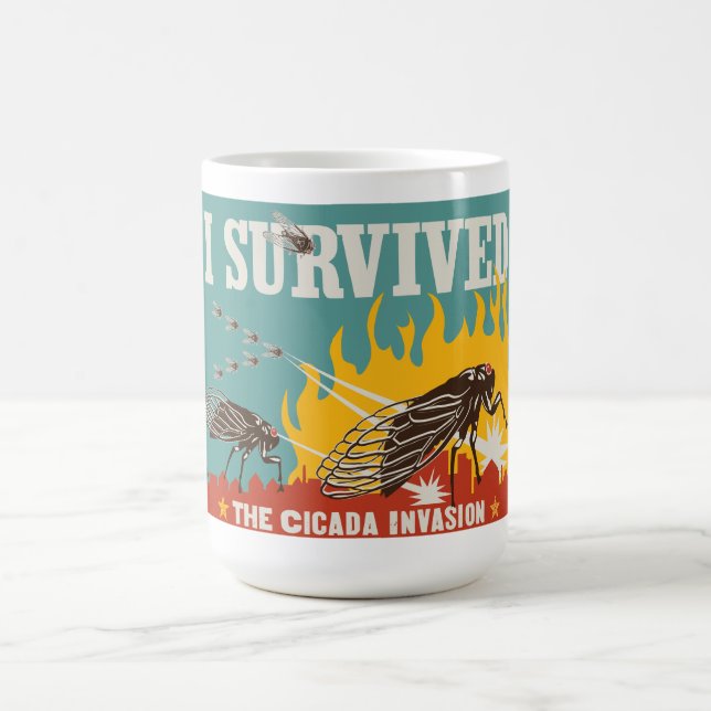 I Survived the Cicada Invasion Coffee Mug (Center)