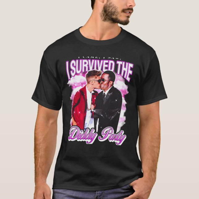I Survived the Diddy Party T-Shirt (Front)