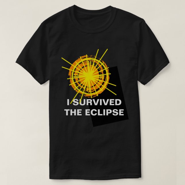 I Survived The Eclipse funny customisable T-Shirt (Design Front)