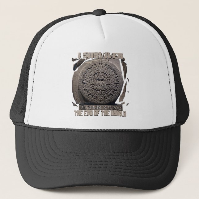 I SURVIVED THE END OF THE WORLD 2012 TRUCKER HAT (Front)