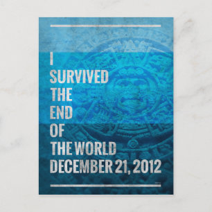 I Survived The End of The World Postcard