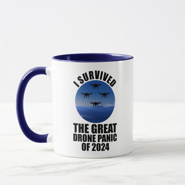 I Survived The Great Drone Panic Of 2024 Mug (Left)