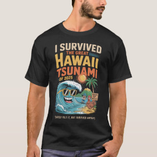 I Survived The Great Hawaii Tsunami Of 2025 Everyo T-Shirt