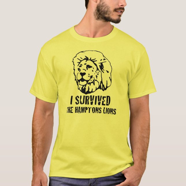 I Survived the Hamptons Lions T-Shirt (Front)