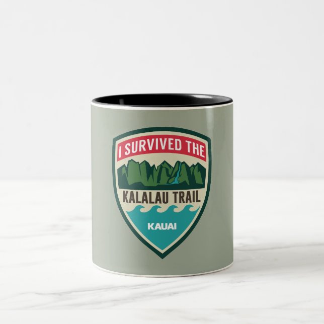 "I Survived the Kalalau Trail" Mug (Center)
