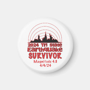 I Survived the NYC Earthquake Quake Tri State 2024 Magnet