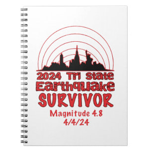 I Survived the NYC Earthquake Quake Tri State 2024 Notebook