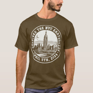 I Survived The Nyc Earthquake Vintage New York Des T-Shirt
