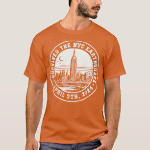I Survived The Nyc Earthquake Vintage New York Des T-Shirt