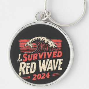 I Survived the Red Wave 2024 Trump Won Inaguration Key Ring