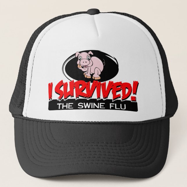 I Survived The Swine Flu Hat (Front)