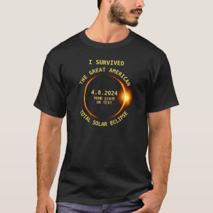 I Survived the Total Solar Eclipse 8.21.2017 USA T-Shirt