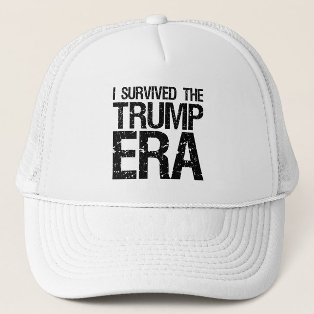 I Survived The Trump Era 2020 Election Anti-Trump Trucker Hat (Front)
