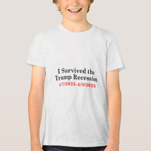 I Survived The Trump Recession 4_72025 - 4_9_2025 Tri-Blend Shirt