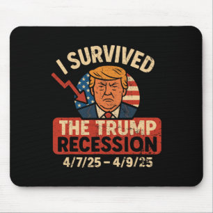 I Survived The Trump Recession America Vintage Mouse Mat