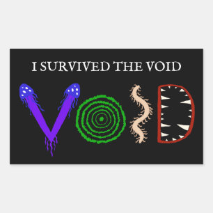 I Survived the Void Rectangular Sticker