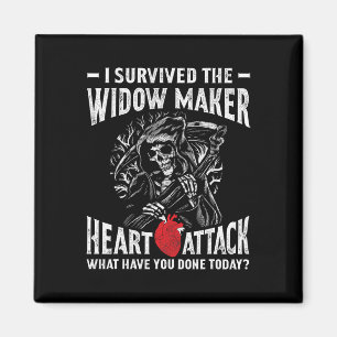 I Survived The Widow Maker Heart Attack Heart Dise Magnet