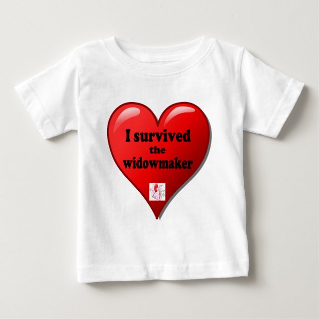 I Survived the Widowmaker Baby T-Shirt (Front)
