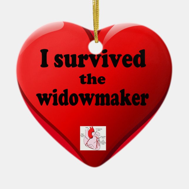 I Survived the Widowmaker Ceramic Tree Decoration (Front)