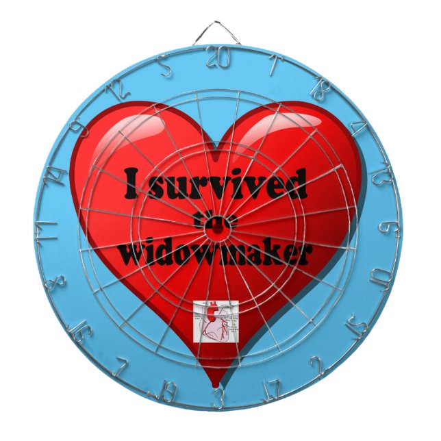 I Survived the Widowmaker Dartboard (Front)