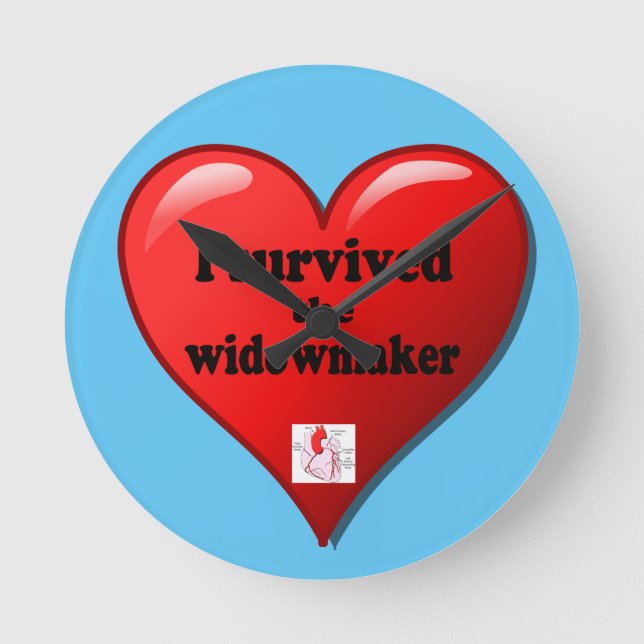 I Survived the Widowmaker Round Clock (Front)