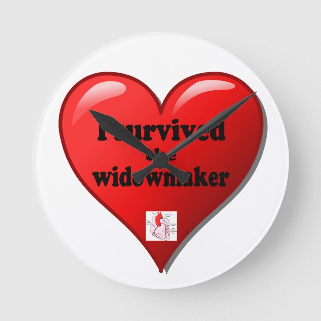 I Survived the Widowmaker Round Clock (Front)