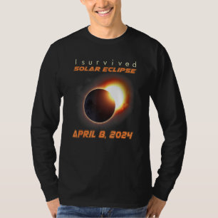 I Survived Total Solar Eclipse 2024 T-Shirt