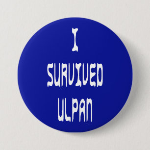 I Survived Ulpan 7.5 Cm Round Badge