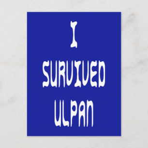 I Survived Ulpan Postcard