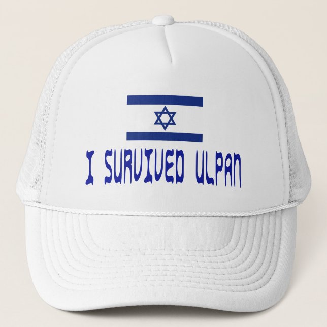 I Survived Ulpan Trucker Hat (Front)