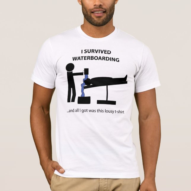 I Survived Waterboarding T-Shirt (Front)