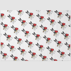 I Swear, the Cat Did It Boston Terrier Dog (black) Tissue Paper