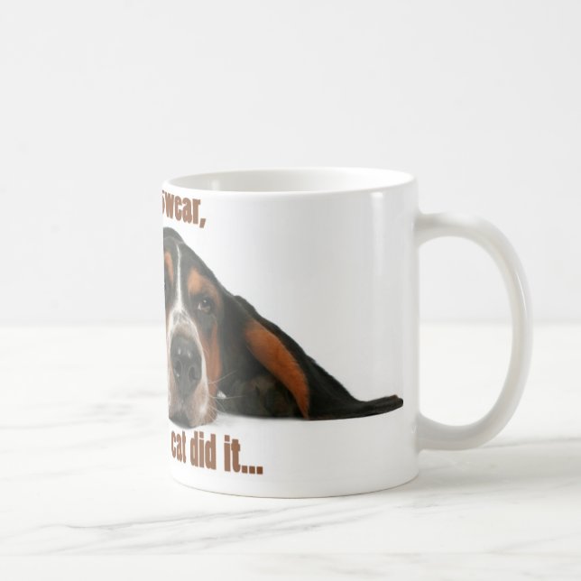 I swear, the cat did it coffee mug (Right)