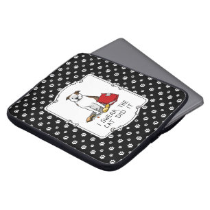 I Swear, the Cat Did It Pit Bull (lt brindle/wh3) Laptop Sleeve
