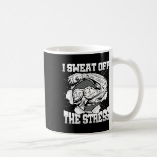 I Sweat Off The Stress Awareness Month Gym Bodybui Coffee Mug