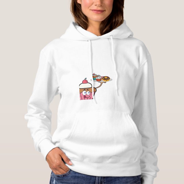 I Sweet You with a Cupcake Hoodie (Front)