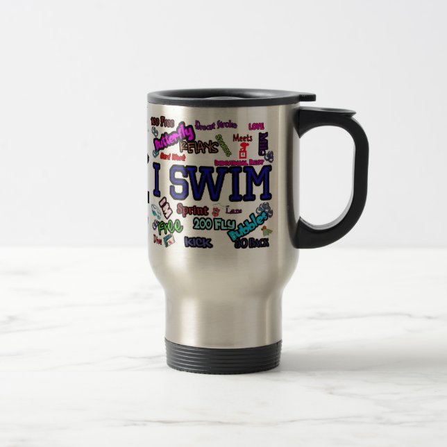 I SWIM TRAVEL MUG (Right)