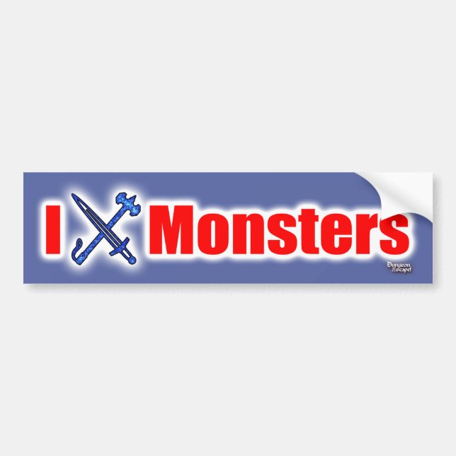 I (Sword) Monsters Bumper Sticker (Front)